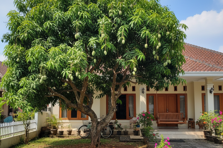 Rindangnya Pohon Mangga, Solusi Rumah Sejuk Di Musim Panas