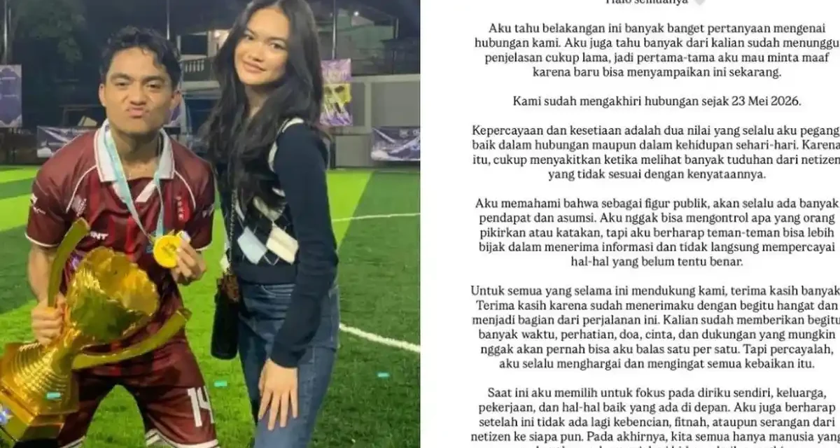 Perjalanan Cinta Berakhir, Betrand Peto Dan Aqila Zhavira Putus