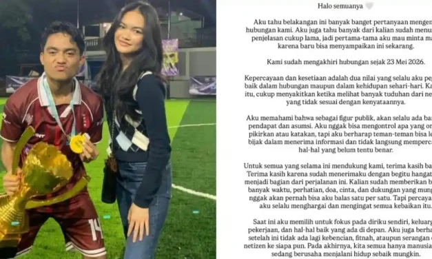 Perjalanan Cinta Berakhir, Betrand Peto Dan Aqila Zhavira Putus